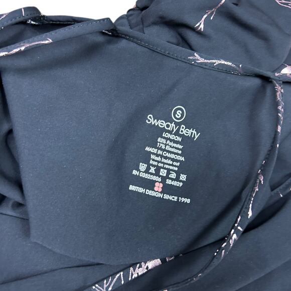 Sweaty Betty Horizon Playsuit Romper Athletic Metallic Black Floral size Small - Picture 4 of 8